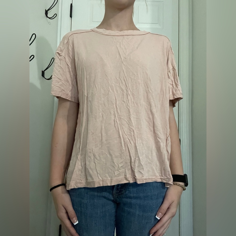 Pink boho flare pants and shirt